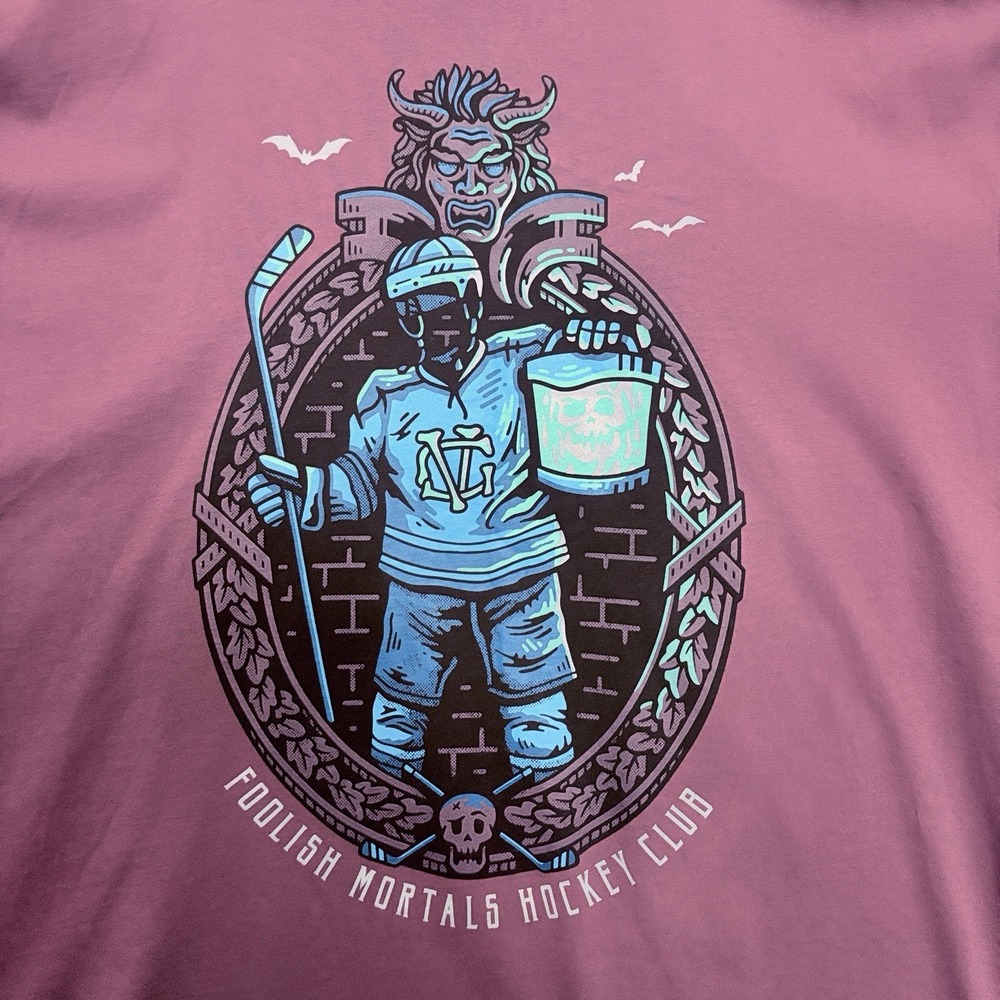 Violent Gentleman Hockey Club Shirt Mens 3XL Purple Foolish Mortals Athlete Gym - Picture 3 of 6